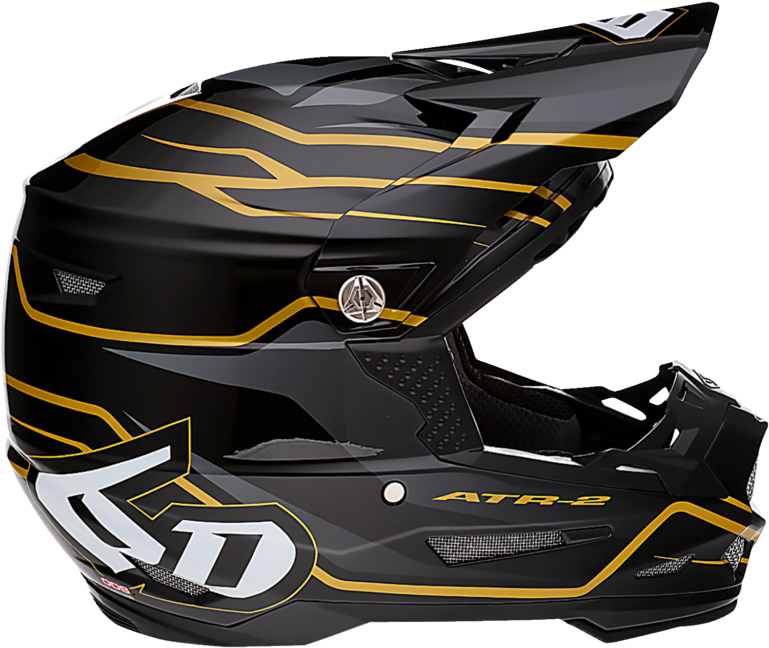 6D ATR-2 Helmet - Phase - Black/Gold - 2XL 12-2809