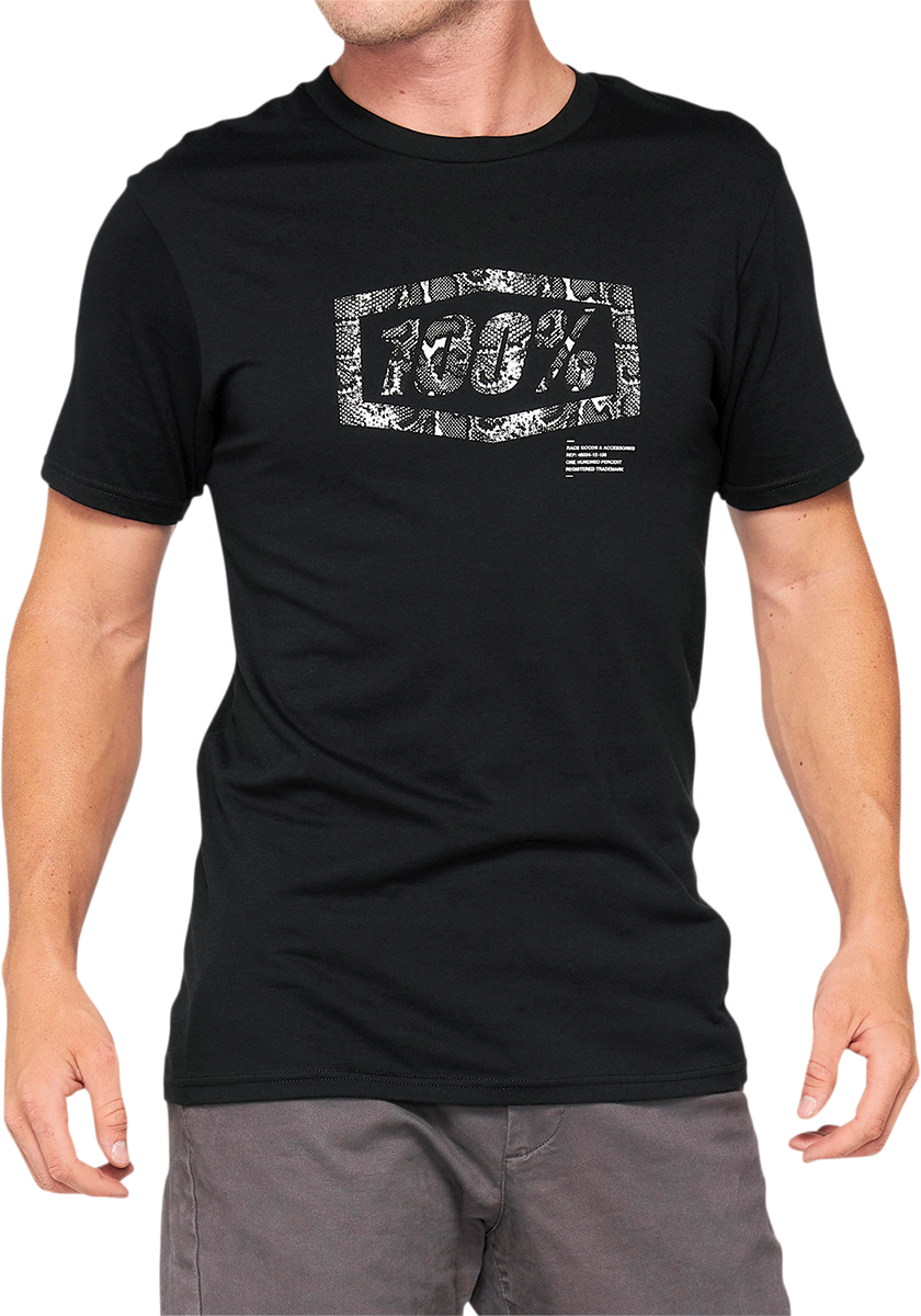 100% Essential T-Shirt - Black/Snake - 2XL 32016-462-14