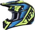 AFX FX-17 Helmet - Force - Matte Black/Green/Blue - Large 0110-5216