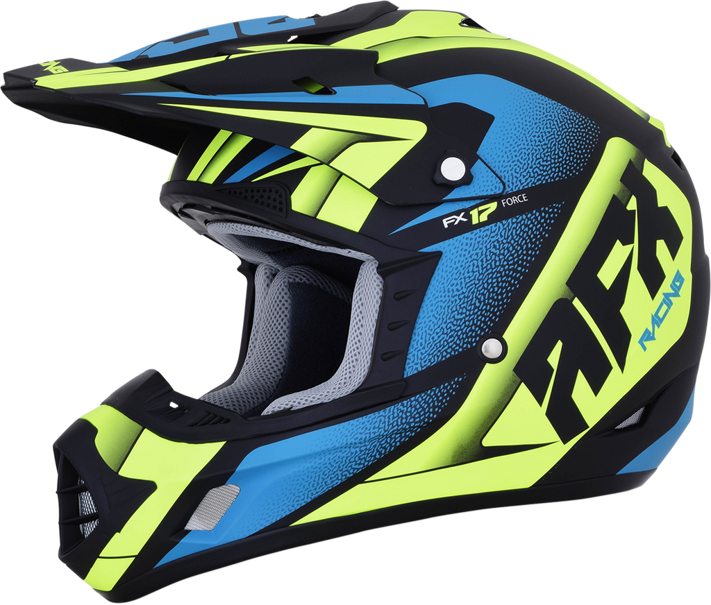 AFX FX-17 Helmet - Force - Matte Black/Green/Blue - XL 0110-5217