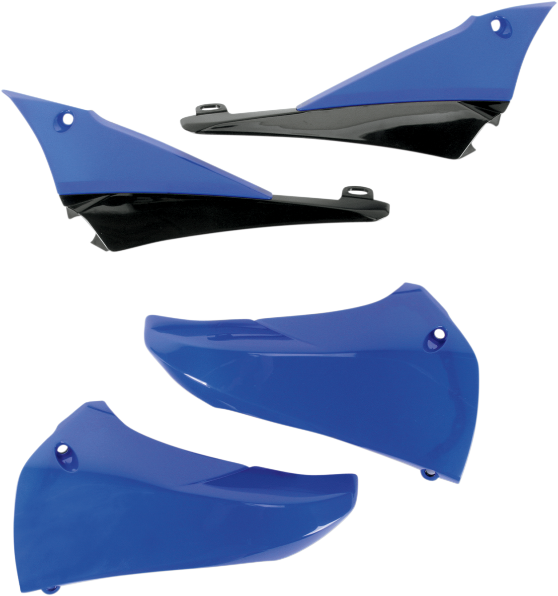 UFO Upper Radiator Shrouds - Blue/Black YA04823-089