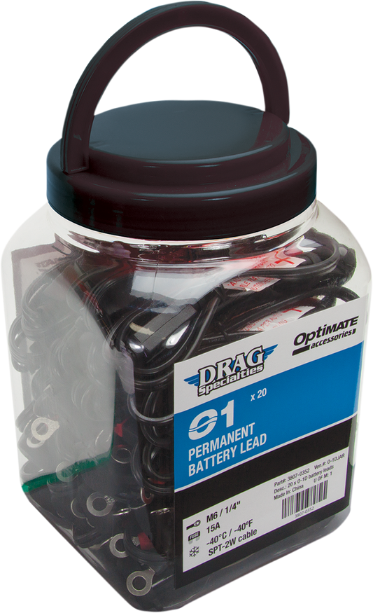 DRAG SPECIALTIES Permanent Battery Lead O-01 - 20x6 O1DJARX6
