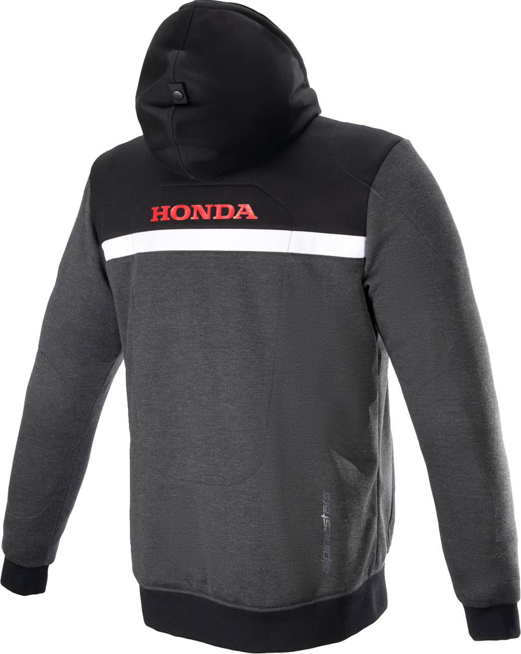 ALPINESTARS Honda Chrome Street Hoodie - Black/Gray/Red - Small 4201323-1908-S
