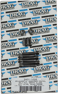 DRAG SPECIALTIES Handlebar Smooth Bolt Kit - Black/Chrome - M8 MK784SBK