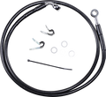DRAG SPECIALTIES Brake Line - Front - Black - +8" - '04-'10 XL 660313-8BLK