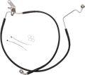 DRAG SPECIALTIES Brake Line - Front - Black - +2" - Softail '04-'06 640223-2BLK
