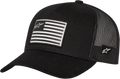 ALPINESTARS Flag Snapback Hat - Black/Black - One Size 1211810131010OS