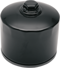 DRAG SPECIALTIES Oil Filter with Nut - Black 14-0004BK