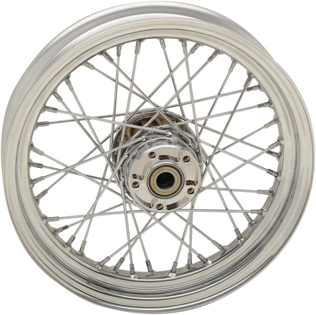 DRAG SPECIALTIES Rear Wheel - Single Disc/ABS - Chrome - 16"x3.00" - '14+ XL 64554