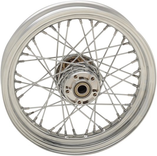 DRAG SPECIALTIES Rear Wheel - Single Disc/ABS - Chrome - 16"x3.00" - '14+ XL 64554