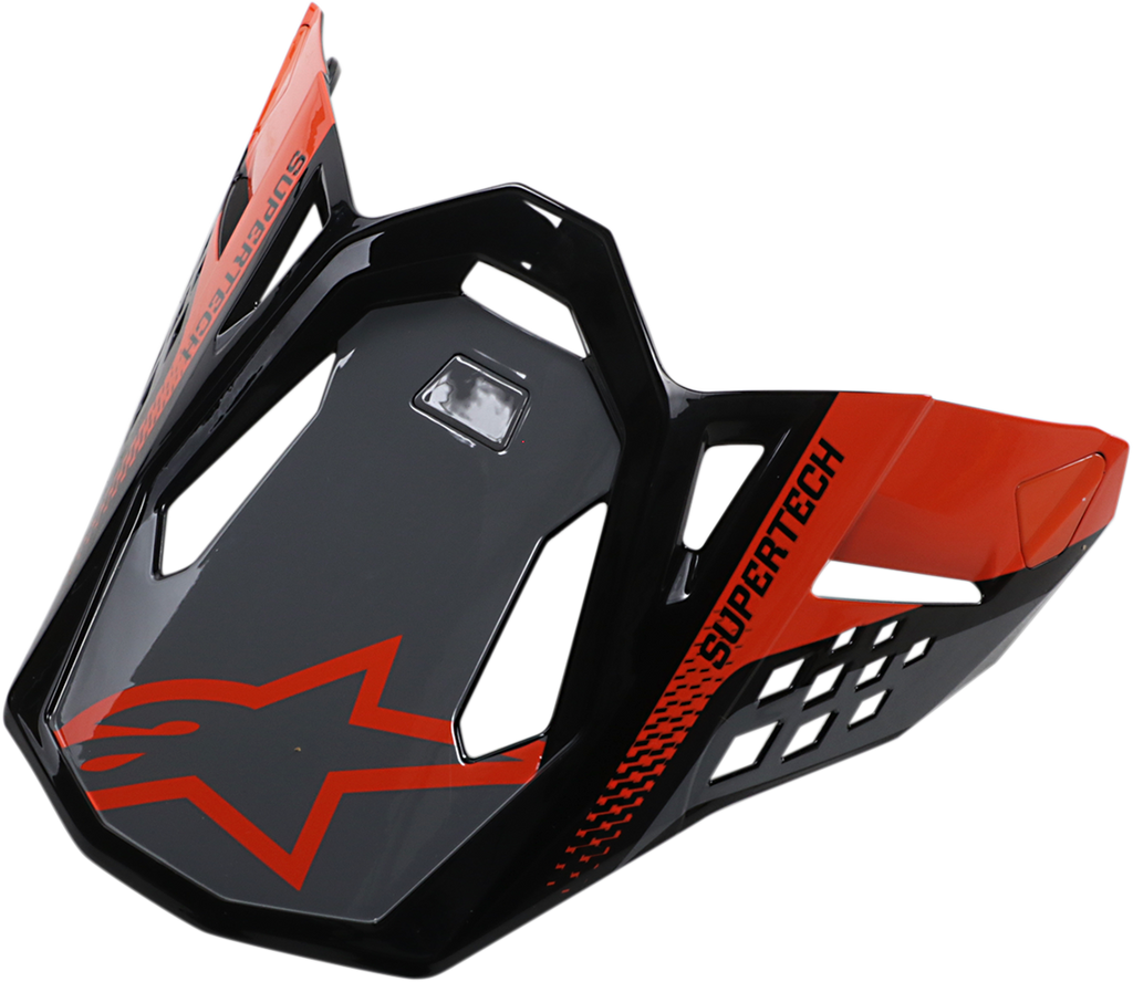 ALPINESTARS Supertech M8 Visor - Triple - Orange/Mid Gray/Gloss Black 8981419-9180
