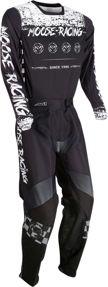MOOSE RACING M1 Jersey - Black/White - Small 2910-6888