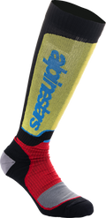 ALPINESTARS MX Plus Socks - Black/Red/Yellow/Blue - Medium 4702324-1212-M