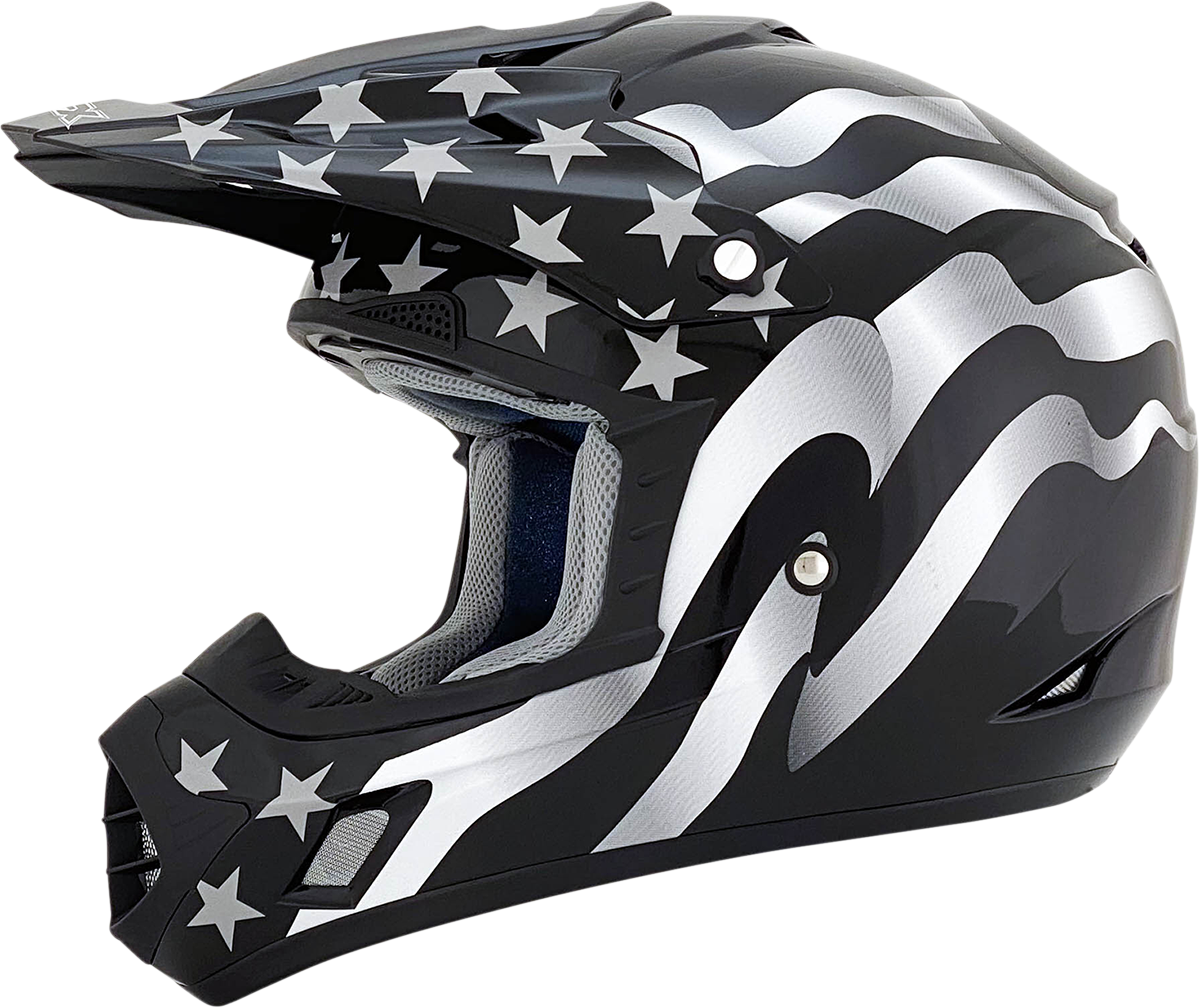 AFX FX-17 Helmet - Flag - Stealth - XS 0110-2362
