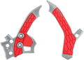 ACERBIS X-Grip Frame Guards - Silver/Red 2726851418
