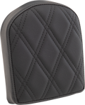 DRAG SPECIALTIES Sissy Bar Pad - Double Diamond - Black - 7" 0822-0443