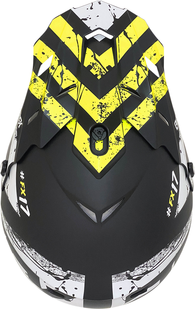 AFX FX-17 Helmet - Attack - Matte Black/Hi-Vis Yellow - XS 0110-7172