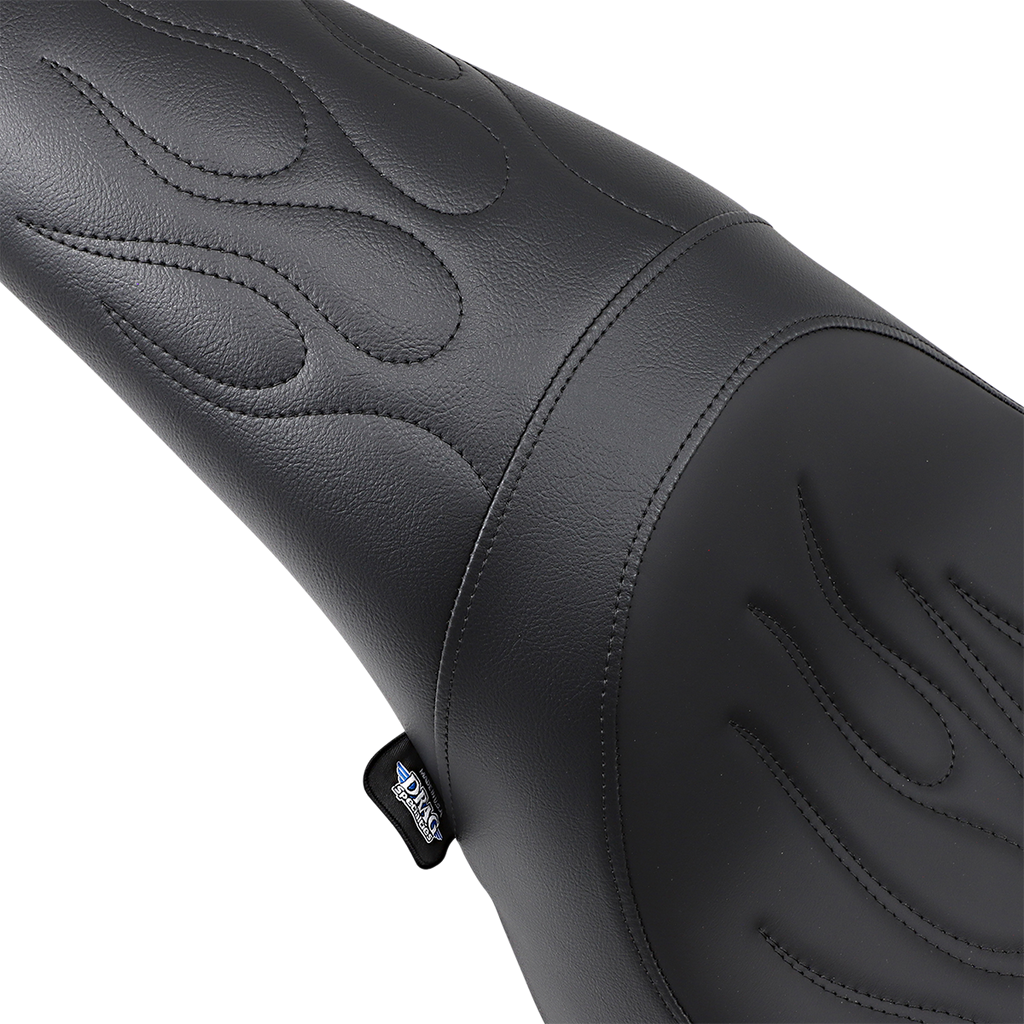 DRAG SPECIALTIES Predator Seat - Flame Stitched - '06-'10 FXST 0802-0393