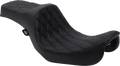 DRAG SPECIALTIES Predator III Seat - Double Diamond - Black Stitching 0803-0602