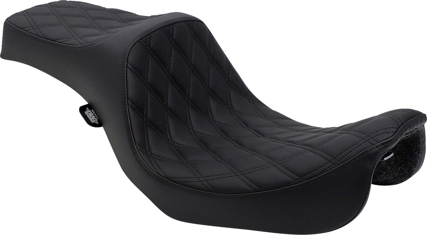 DRAG SPECIALTIES Predator III Seat - Double Diamond - Black Stitching 0803-0602