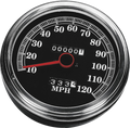 DRAG SPECIALTIES 5" MPH FL-Style 2:1 Speedometer - '89-'95 Black Face 72422AMX
