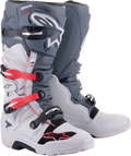 ALPINESTARS Tech 7 Enduro Boots - Gray/Red - US 14 2012114-9204-14