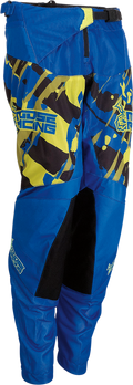 MOOSE RACING Youth Agroid Pants - Blue/Hi Vis - 18 2903-2165