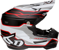 6D ATR-2 Helmet - Phase - White/Red - 2XL 12-2839