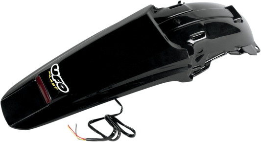 UFO Enduro Rear Fender with LED - Black HO04603-001