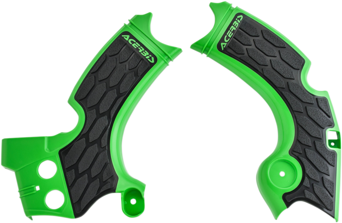 ACERBIS X-Grip Frame Guards - Green/Black N/F 15-18 KX450F>05051370 2657591089
