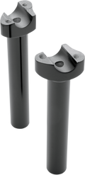 DRAG SPECIALTIES Risers - Straight - 8" - Black 241615