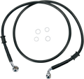 DRAG SPECIALTIES Brake Line - Front (Upper) - Black 680210BLK