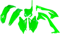 UFO Replacement Body Kit - Fluorescent Green KAKIT224-AFLU
