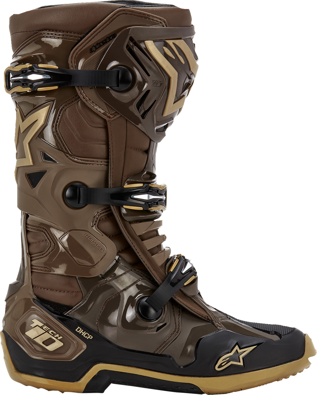 ALPINESTARS Limited Edition Squad '23 Tech 10 Boots - Brown/Gold - US 8 2010020-839-8