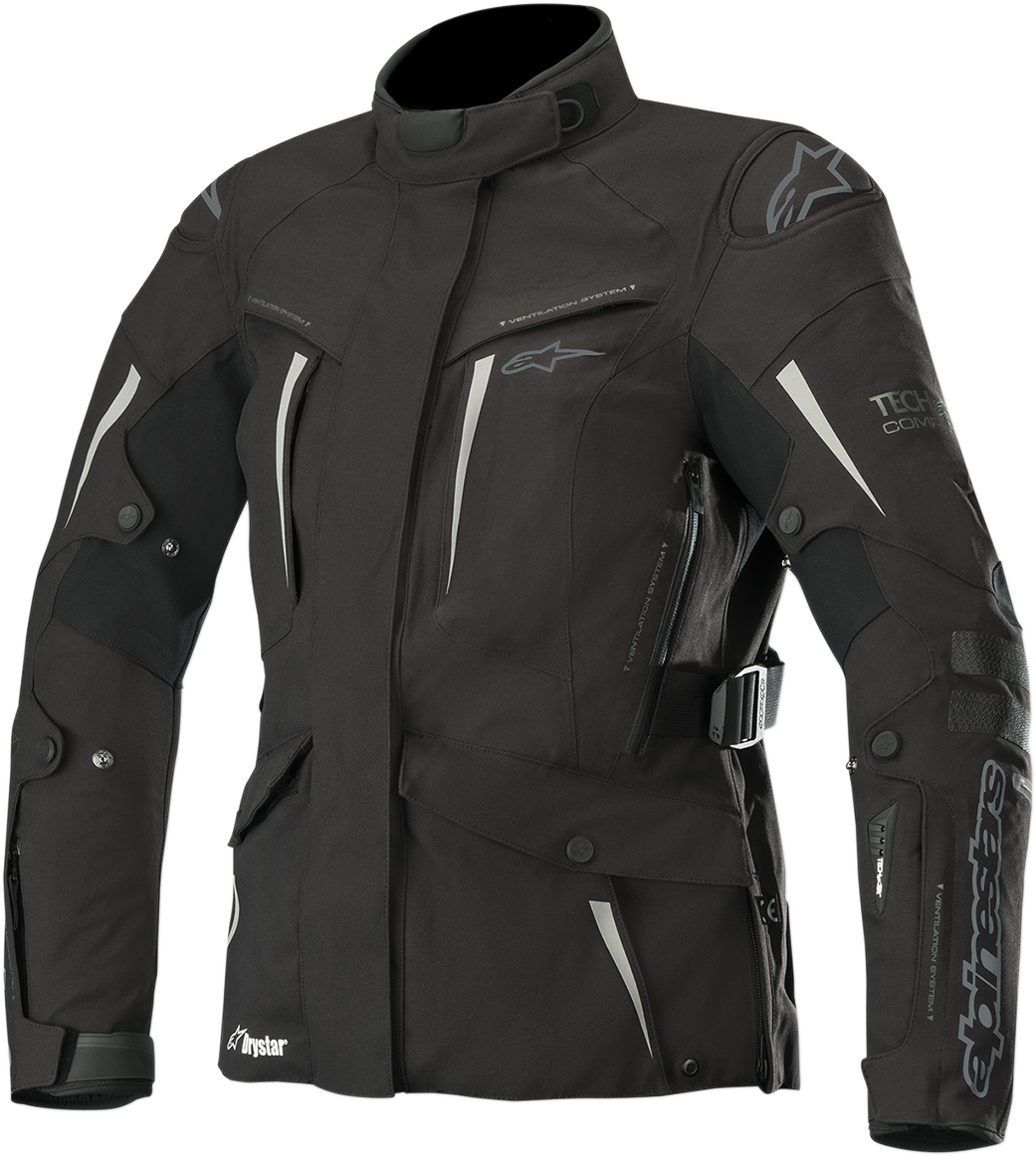 ALPINESTARS Stella Yaguara Drystar® Jacket - Black/Anthracite - Large 3213218-104-L