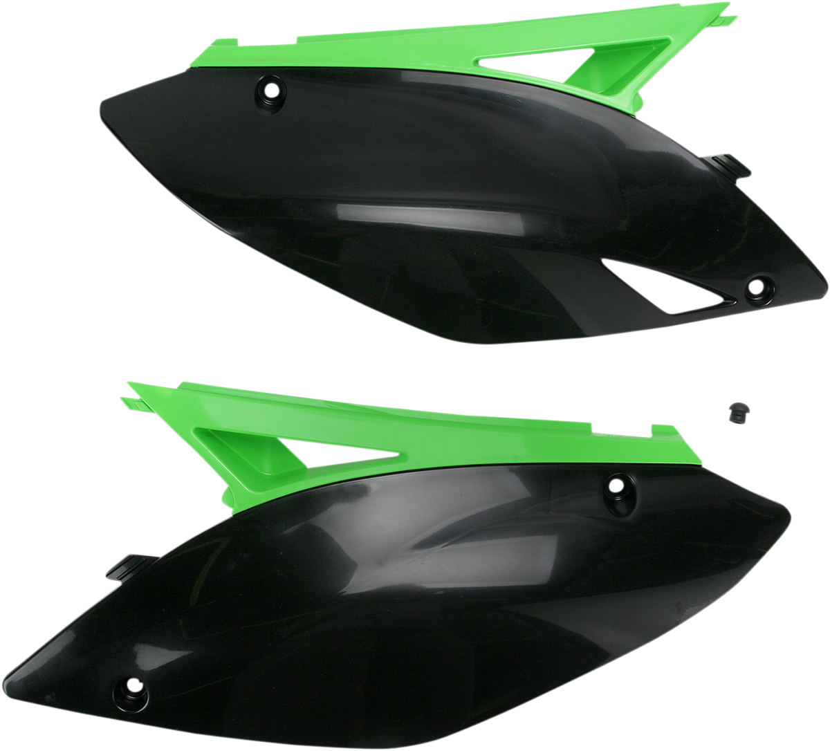 ACERBIS Side Panels - Black/Green 2141730215