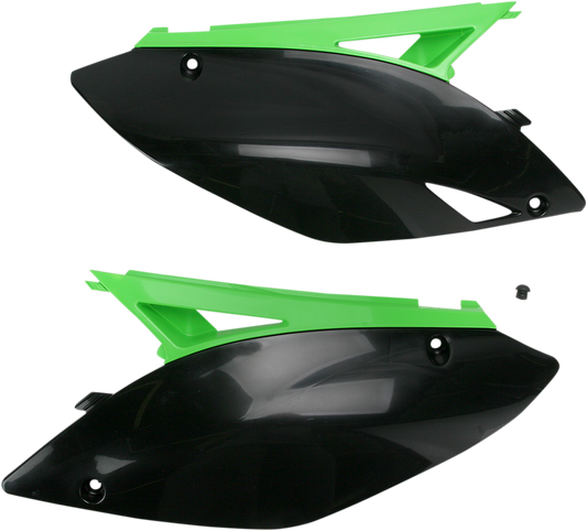 ACERBIS Side Panels - Black/Green 2141730215