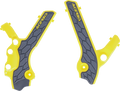 ACERBIS X-Grip Frame Guards - Gray/Yellow - DR-Z 400S/E/SM 2983341120