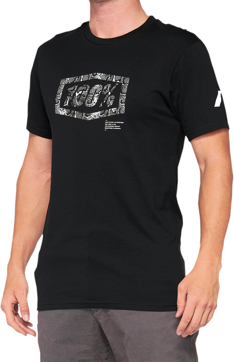 100% Essential T-Shirt - Black/Snake - 2XL 32016-462-14