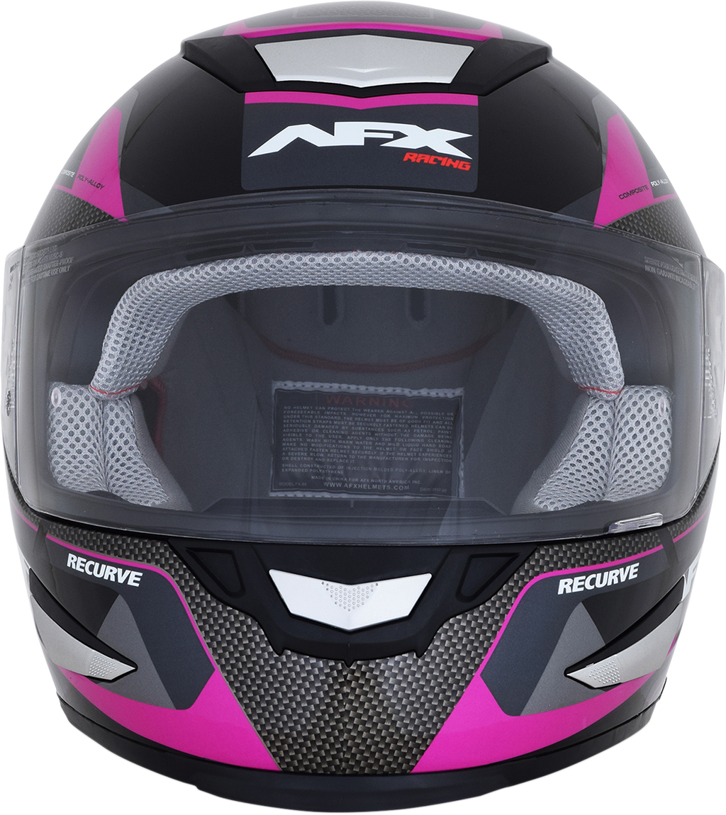AFX FX-99 Helmet - Recurve - Black/Fuchsia - XL 0101-11105