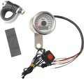 DRAG SPECIALTIES 1.87" MPH Programmable Mini Electronic Speedometer with Odometer/Tripmeter - Polished - White Face 21-6899WNU