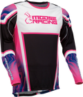 MOOSE RACING Agroid Jersey - Pink/Purple/Black - Small 2910-7396