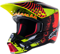 ALPINESTARS SM5 Helmet - Solar Flare - Gloss Black/Red/Yellow - XL 8305822-1355-XL