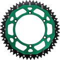 MOOSE RACING Dual Sprocket - Green - 52 Tooth 1210-460-52-15X