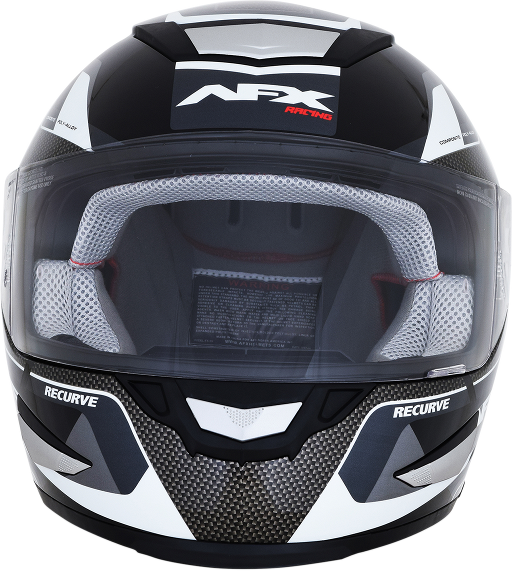 AFX FX-99 Helmet - Recurve - Black/White - Small 0101-11116