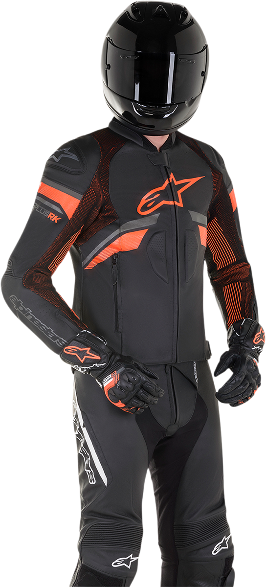 ALPINESTARS GP Plus R v3 Rideknit® Leather Jacket - Black/Red Fluo- US 40 / EU 50 3100321-1030-50