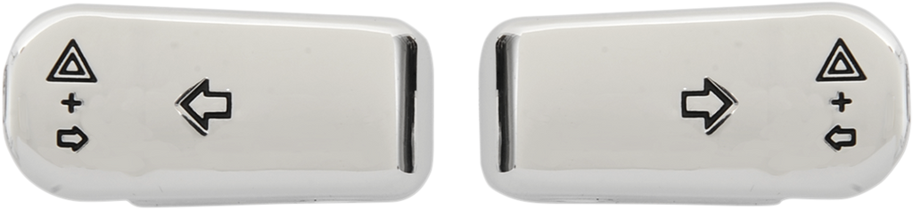 DRAG SPECIALTIES Turn Signal Switch Extension Caps - '96+ - Chrome 77448C