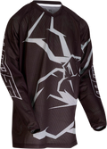 MOOSE RACING Youth Agroid Mesh Jersey - Black/Gray - Large 2912-1995