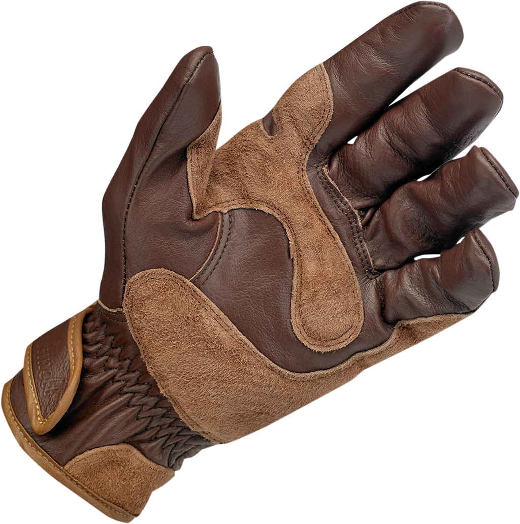 BILTWELL Work Gloves - Chocolate/Suede - Small 1503-0202-002