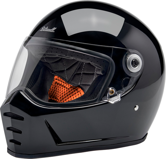 BILTWELL Lane Splitter Helmet - Gloss Black - Large 1004-101-504